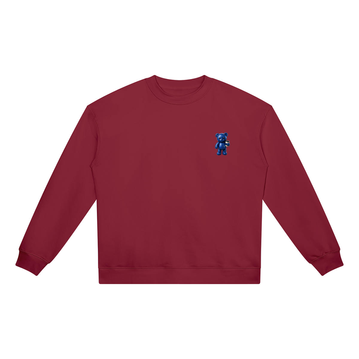 "Vibes & Caffeine" Teddy (s) Unisex Heavyweight Crewneck Sweatshirt