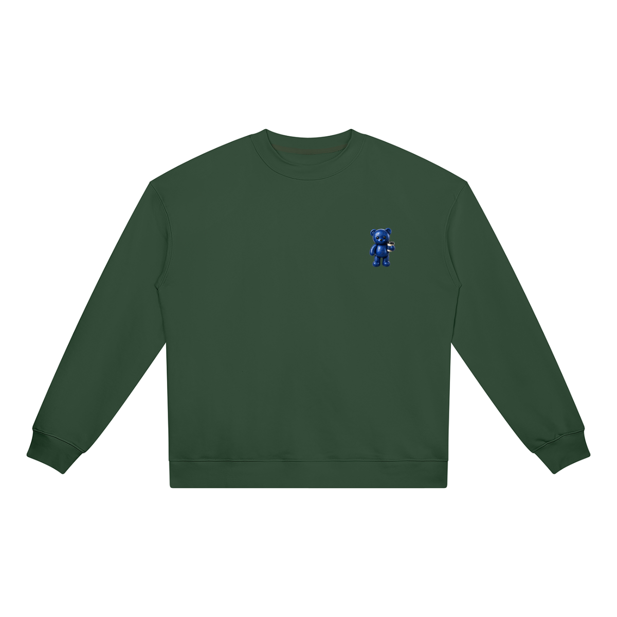 "Vibes & Caffeine" Teddy (s) Unisex Heavyweight Crewneck Sweatshirt