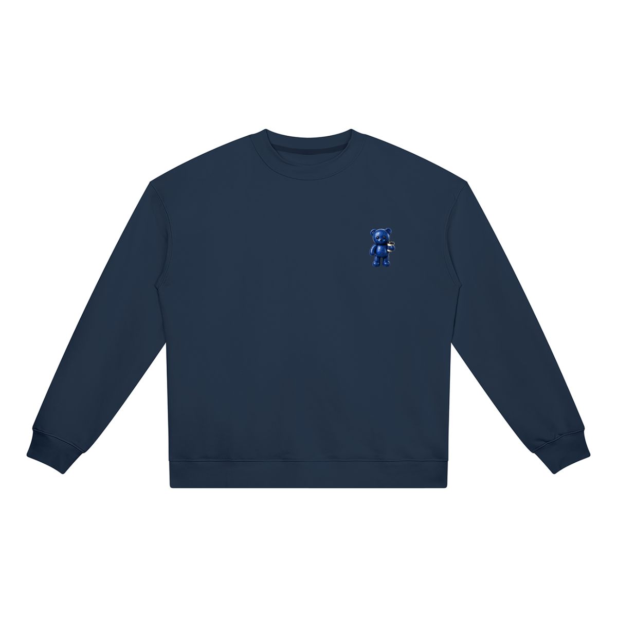 "Vibes & Caffeine" Teddy (s) Unisex Heavyweight Crewneck Sweatshirt