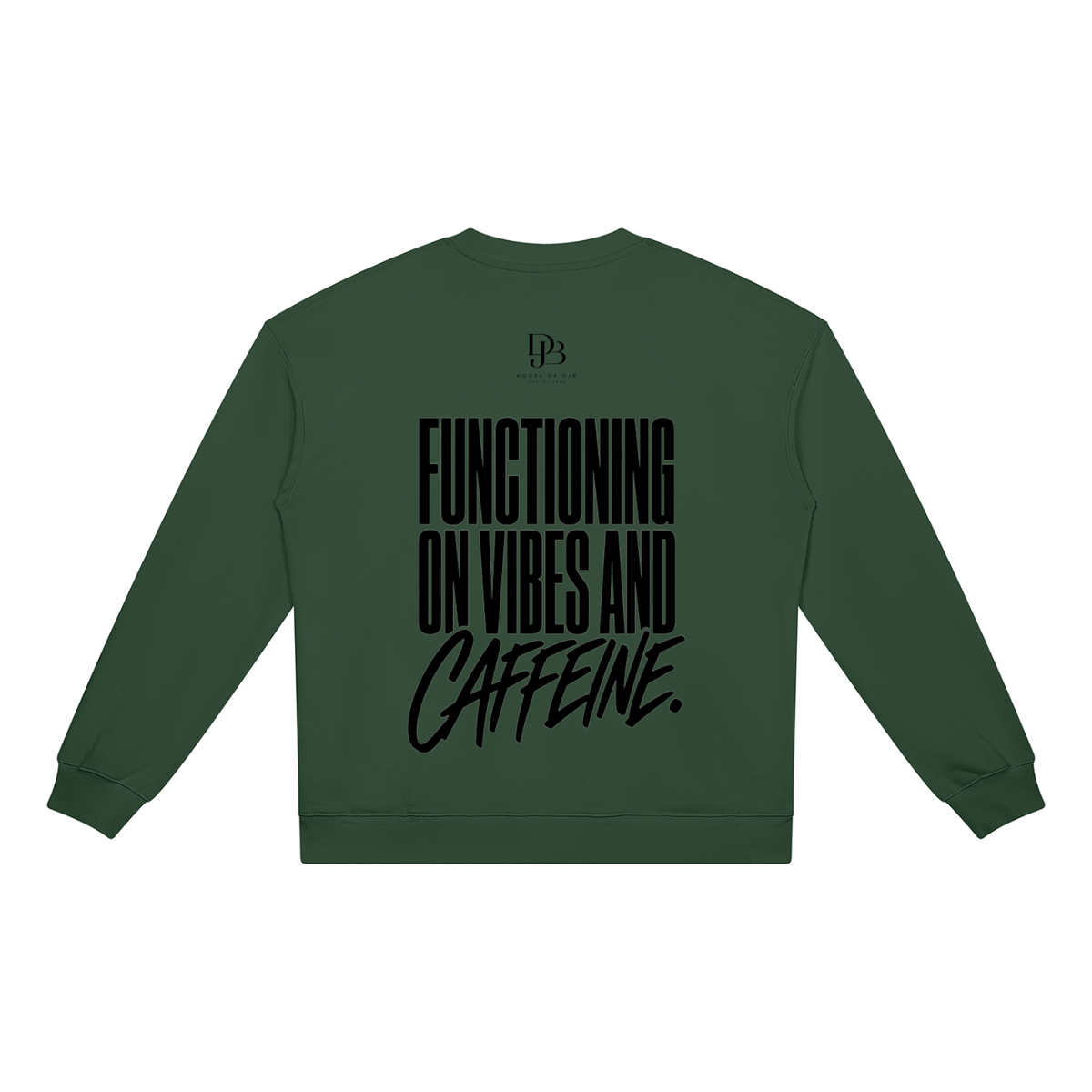 "Vibes & Caffeine" Teddy (s) Unisex Heavyweight Crewneck Sweatshirt