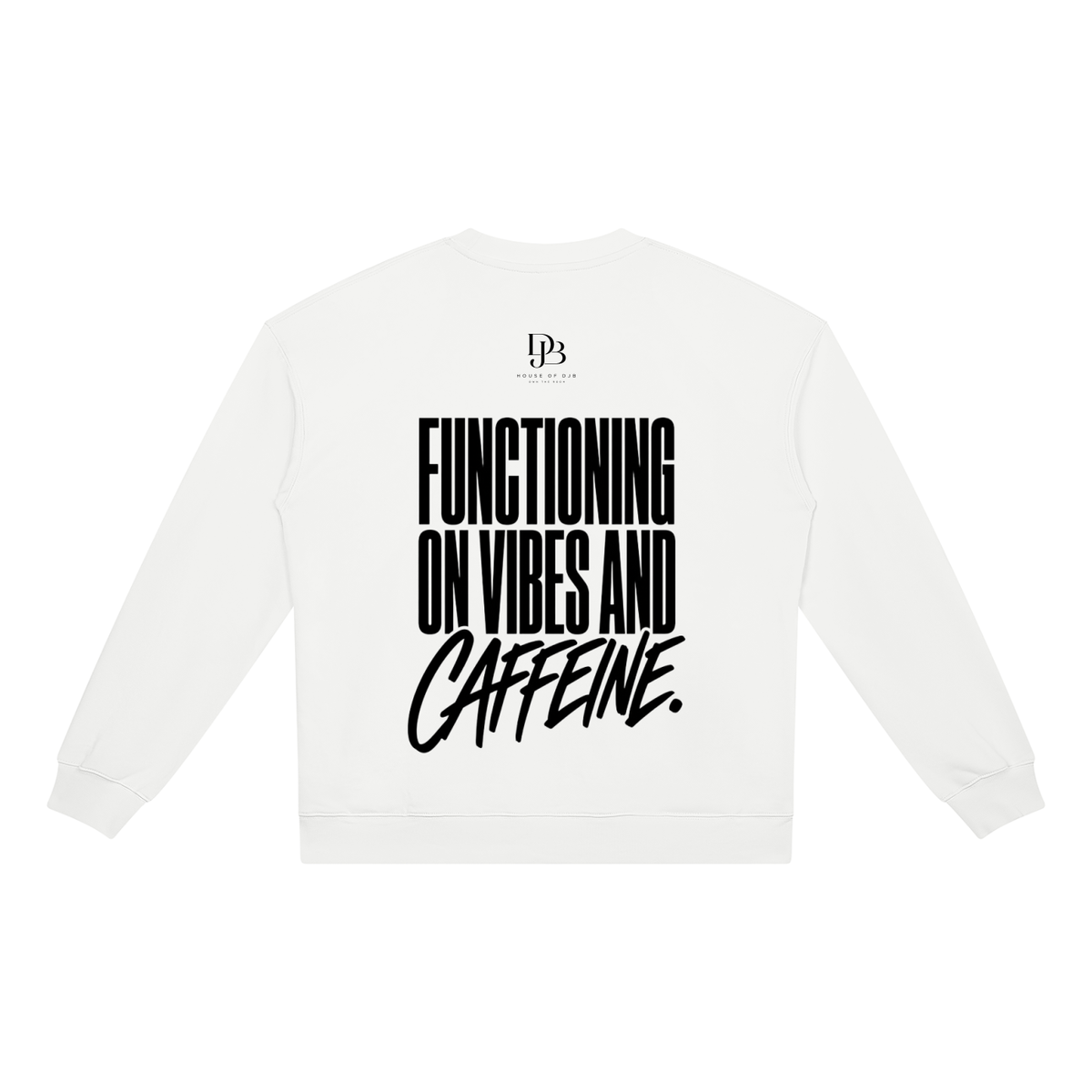 "Vibes & Caffeine" Teddy (s) Unisex Heavyweight Crewneck Sweatshirt