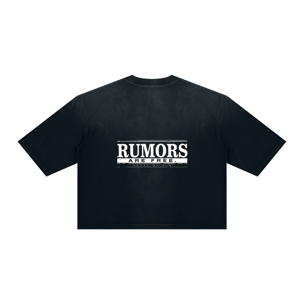 Rumours Unisex Vintage Wash Sunfade Boxy T-Shirt