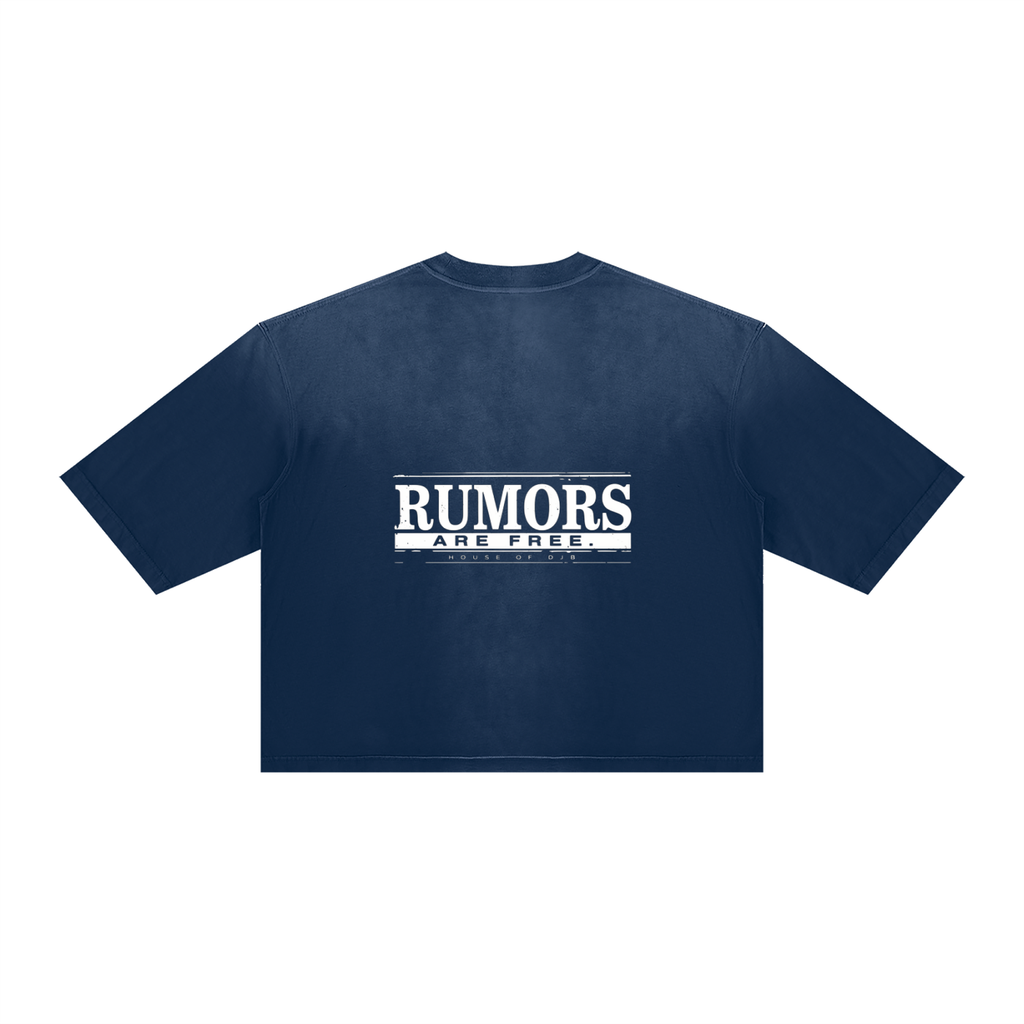Rumours Unisex Vintage Wash Sunfade Boxy T-Shirt